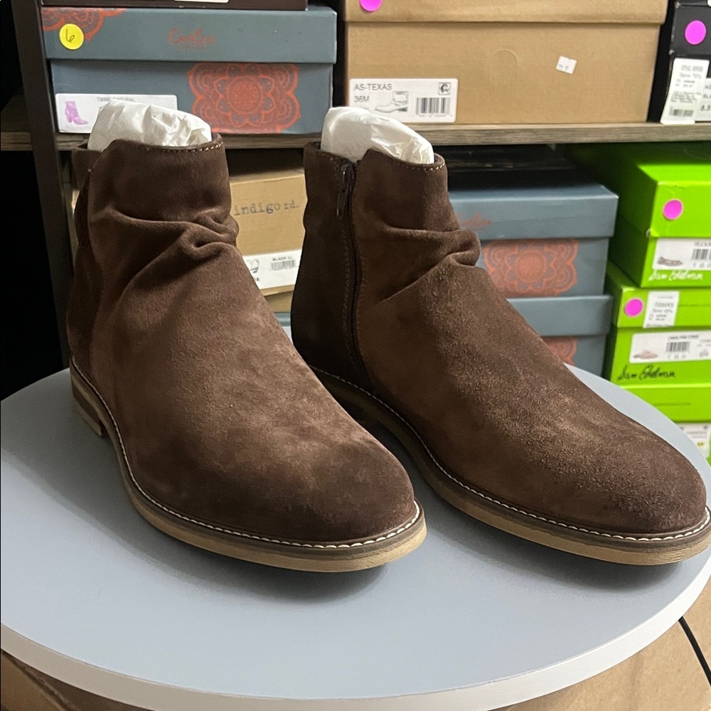 Alfani Men's Dark Brown Suede Boots - Picture 5 of 9